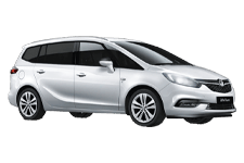 Car Hire Cwmbran - Vauxhall Zafira 5 + 2 - Minibus hire Cwmbran